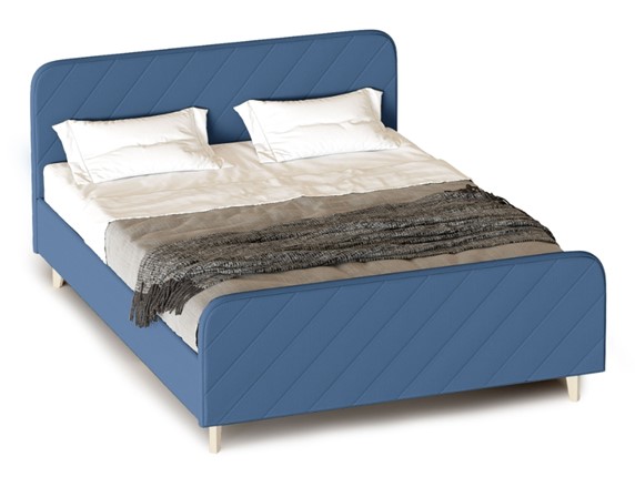 Спальная кровать Мелоди 1800 (с подъемным механизмом и ящиком) Альба синий в Вологде - изображение