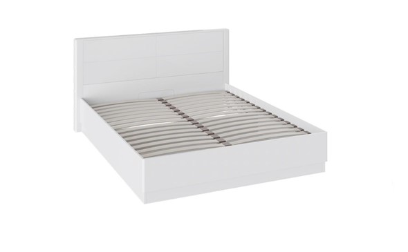Двуспальная кровать с механизмом Наоми 1600, цвет Белый глянец СМ-208.01.02 в Вологде - изображение