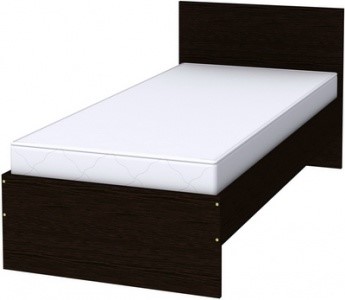 Односпальная кровать K09 с основанием, цвет Венге в Вологде - изображение