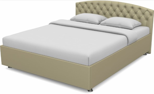 Спальная кровать Пальмира 1600 с основанием (Nitro Сream) в Вологде - изображение