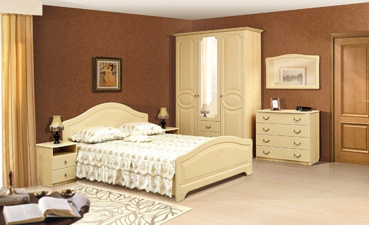 Гарнитур спальный Ивушка-5, цвет Дуб беленый в Вологде - изображение