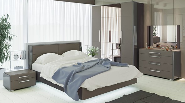 Гарнитур спальный Наоми №3, цвет Фон серый, Джут в Вологде - изображение