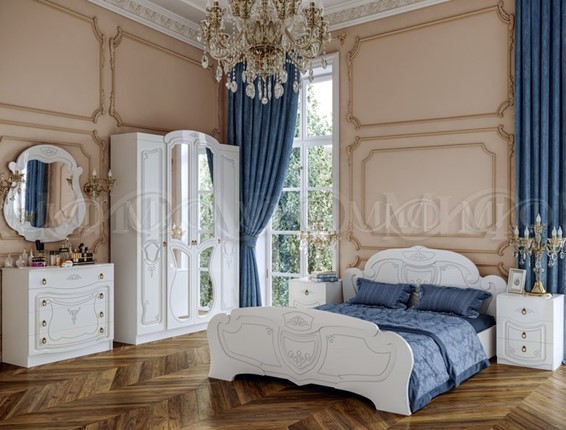 Гарнитур в спальню Мария, Белый глянец в Вологде - изображение