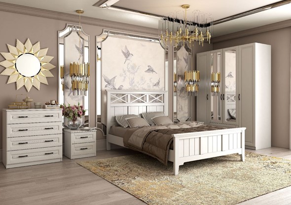 Модульная спальня Кантри (Белый) в Вологде - изображение