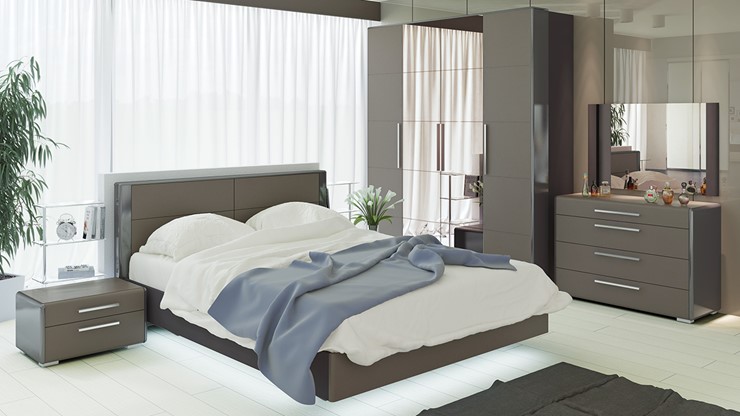 Спальня Наоми №1, цвет Фон серый, Джут в Вологде - изображение 4