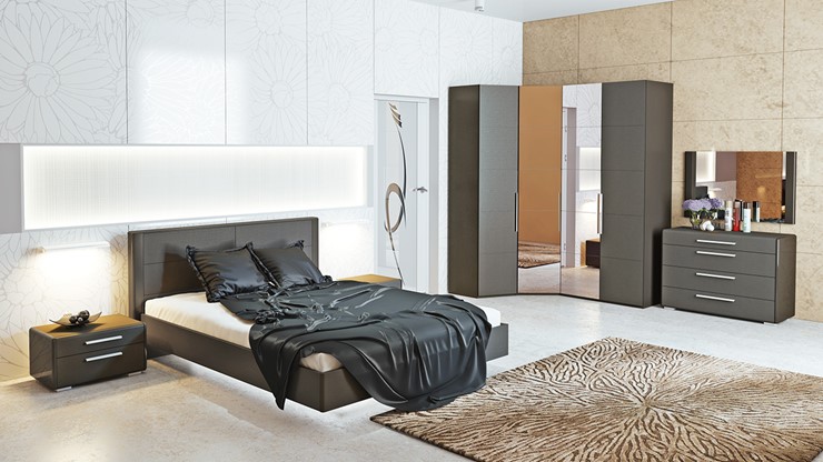 Спальня Наоми №1, цвет Фон серый, Джут в Вологде - изображение 5