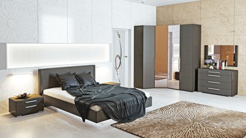 Модульная спальня Наоми №2, цвет Фон серый, Джут в Вологде - предосмотр 6