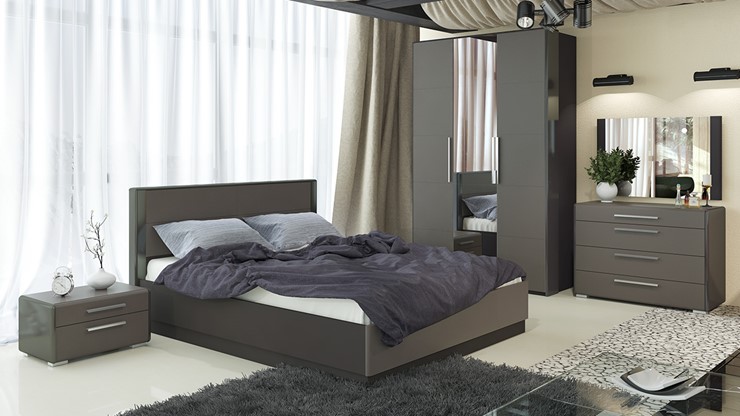 Гарнитур спальный Наоми №3, цвет Фон серый, Джут в Вологде - изображение 6