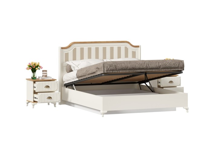 Гарнитур в спальню Вилладжио, набор 3 (кровать 1600 с механизмом) в Вологде - изображение 1