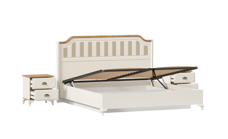 Модульная спальня Вилладжио, набор 4 (кровать 1800 с механизмом) в Вологде - изображение 2