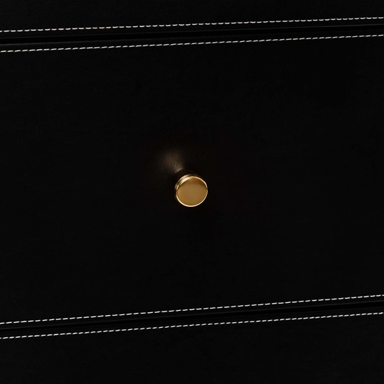 Комод с 3 ящиками Leset Хайди (Черный) в Вологде - изображение 6