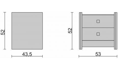 Тумбочка прикроватная с двумя ящиками в Вологде - изображение 1
