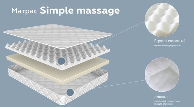 Матрас Simple massage 20 в Вологде - изображение 2