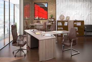 Набор мебели в офис Xten, для двух сотрудников с тумбой в Вологде - предосмотр 2