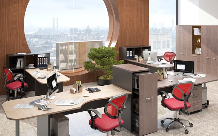 Набор мебели в офис Xten в опенспэйс для четырех сотрудников в Вологде - изображение 5