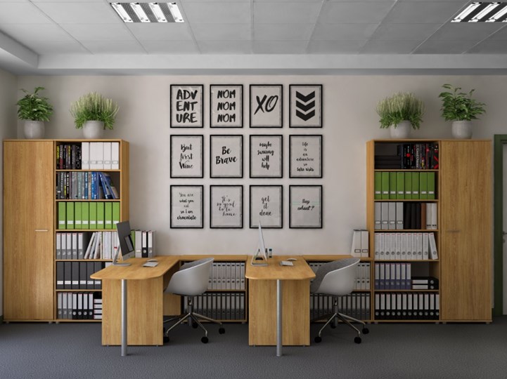 Набор мебели в офис Public, Дуб Сантана золотистый в Вологде - изображение 1