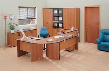 Набор мебели в офис ДИН-Р (французский орех) в Вологде - предосмотр 3