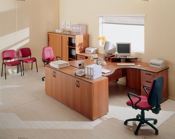 Набор мебели в офис ДИН-Р (французский орех) в Вологде - предосмотр 5
