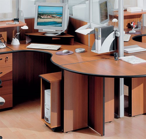 Набор мебели в офис ДИН-Р (французский орех) в Вологде - изображение 7