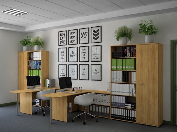 Набор мебели в офис Public, Дуб Сантана золотистый в Вологде - изображение