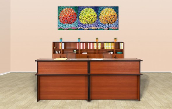 Набор мебели для приемной Дин-Р (французский орех) в Вологде - изображение