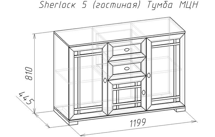 Тумба Sherlock 5 МЦН, Дуб сонома в Вологде - изображение 3