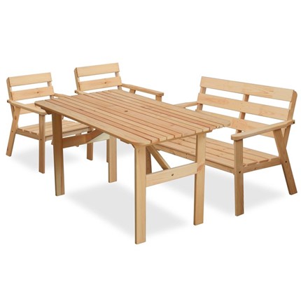 Обеденная группа из дерева стол, диван, 2 кресла в Вологде - изображение