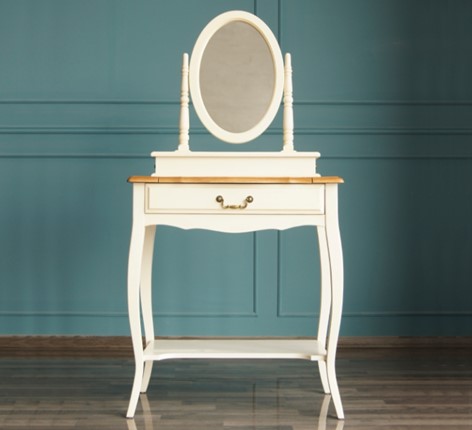 Туалетный стол Leontina с зеркалом (ST9321) Бежевый в Вологде - изображение