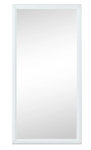 Зеркало навесное в гардероб Ника (белый) 119,5 см x 60 см в Вологде