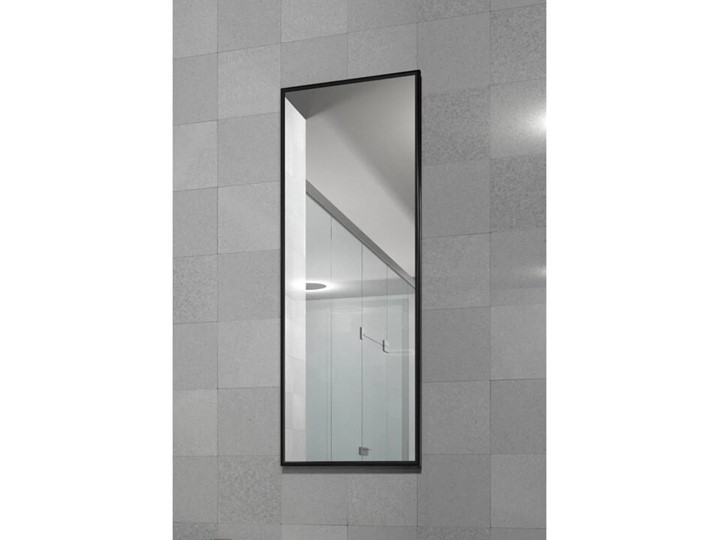 Зеркало навесное в гардероб Сельетта-6 черный (1100х400х9) в Вологде - изображение 2