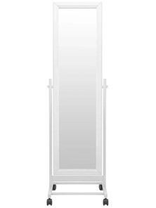 Напольное зеркало в спальню BeautyStyle 27 (135х42,5см) Белое в Вологде - предосмотр 1
