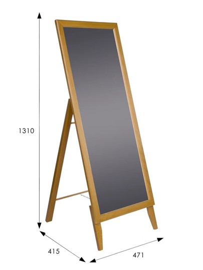 Зеркало напольное в гардероб BeautyStyle 29 (131х47,1х41,5см) Светло-коричневый в Вологде - изображение 6