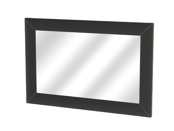 Зеркало настенное OrmaSoft 2, экокожа черная в Вологде - изображение