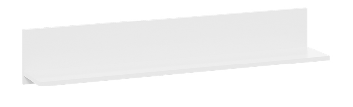 Полка настенная открытая Агата Исп.2 (Белый Ясень) в Вологде - изображение 1