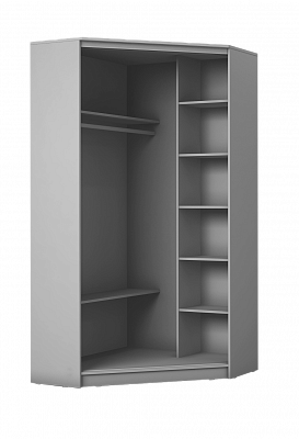 Детский шкаф-купе угловой Хит-У-23-4-77-17, Абстракция №1, Белый в Вологде - изображение 1