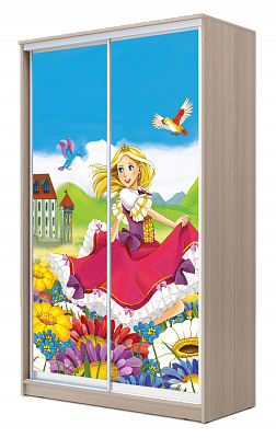 Детский шкаф ХИТ 23-17-77-11, Принцесса, шимо свеилый в Вологде - изображение