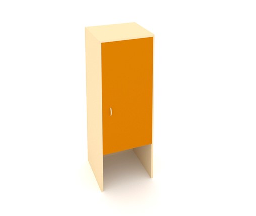 Шкаф детский ДП-2 Беж + Оранжевый в Вологде - изображение