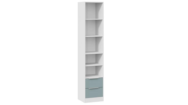 Комбинированный шкаф Марли (Белый/Серо-голубой) в Вологде - изображение 4