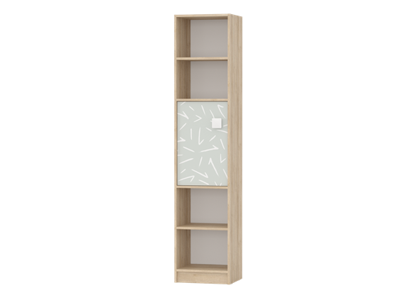 Детский шкаф-стеллаж с дверкой Микки (6-9428) в Вологде - изображение
