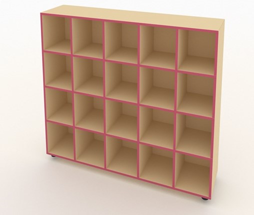 Шкаф для горшков ШГН-15 кромка розовая в Вологде - изображение