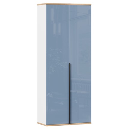 Шкаф двухстворчатый Урбан 528.050, белый/капри синий в Вологде - изображение
