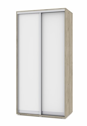 Шкаф 2-х створчатый О41, Серый дуб - Белый в Вологде - изображение