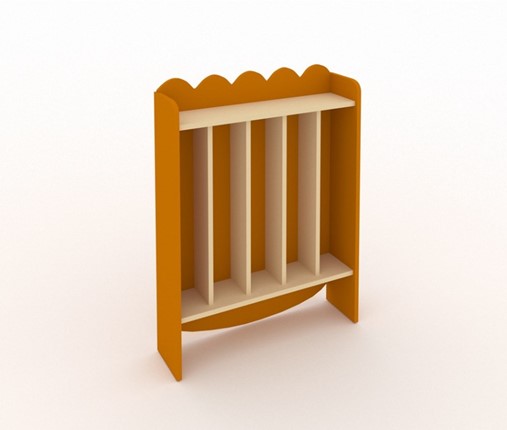 Вешалка для полотенец настенная ВП5М, Оранжевый, (МДФ) в Вологде - изображение