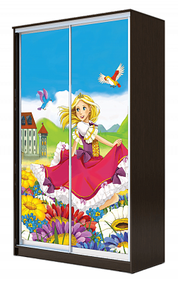 Детский шкаф ХИТ 23-4-17-77-11, Принцесса, венге в Вологде - изображение
