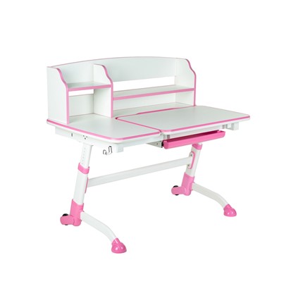Детский стол-трансформер Amare II Pink с надстройкой в Вологде - изображение