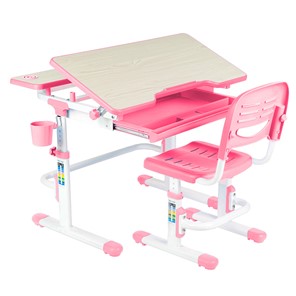 Растущий стол и стул Lavoro Pink в Вологде - предосмотр 1