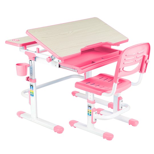 Растущий стол и стул Lavoro Pink в Вологде - изображение 1