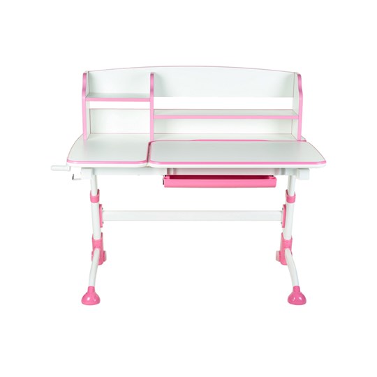 Детский стол-трансформер Amare II Pink с надстройкой в Вологде - изображение 1
