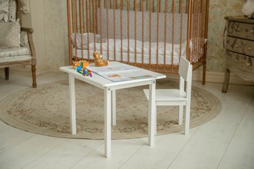 Детский стол и стул POLINI Kids Simple 105 S Белый в Вологде - предосмотр 3
