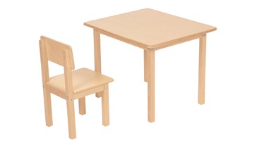 Детский стол и стул POLINI Kids Simple 105 S Натуральный в Вологде - предосмотр 1